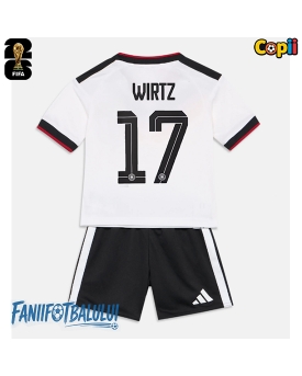 Germania Florian Wirtz #17 Echipament de Fotbal Replică Mondial 2026 Copii Acasa (+ Șorturi)